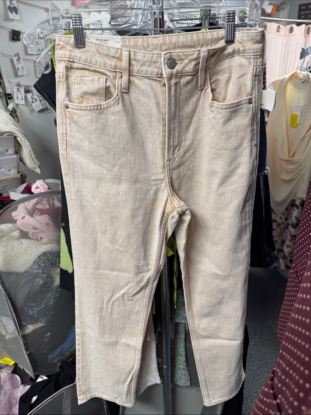 H&M slim straight jeans size 4 // 092055